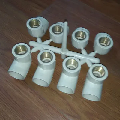 CPVC Pipe Fitting Mould / CPVC Fitting with Brass Insert / Female Elbow ASTM D-2846