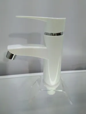 Plastic Basin Mixer with White Color